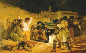 Francisco de Goya., Los fusilamientos de la Moncloa